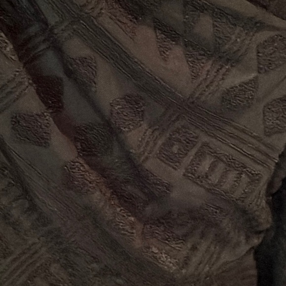 Vintage J Valdi Black slightly sheer cover up Sz M - Picture 3 of 8